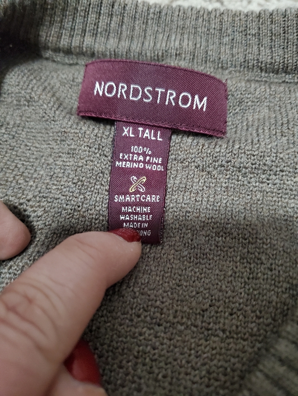 Nordstrom 100% Merino Wool XL Tall Sweater - Picture 4 of 5
